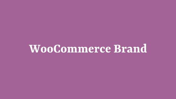 WooCommerce Brand