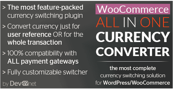 WooCommerce All in One Currency Converter