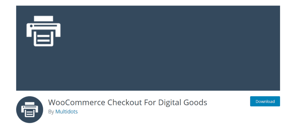 WooCommerce checkout for digital downloads
