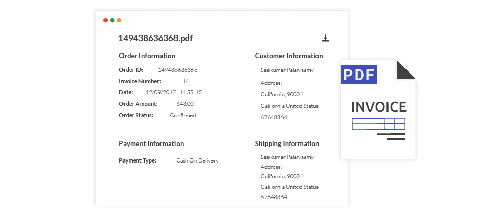 pdf invoice preview