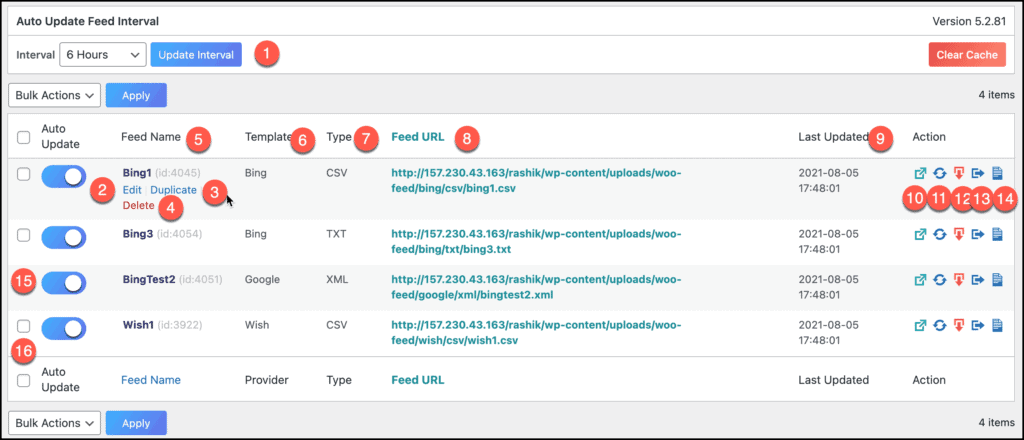 CTX Feed - Manage Feed