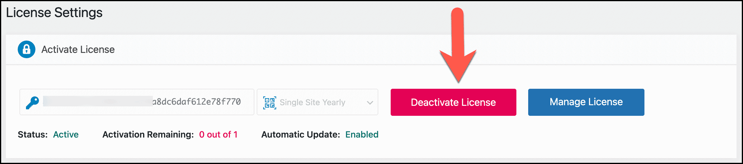 Deactivate CTX Feed License