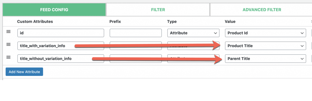 How to add/remove variation info from product title