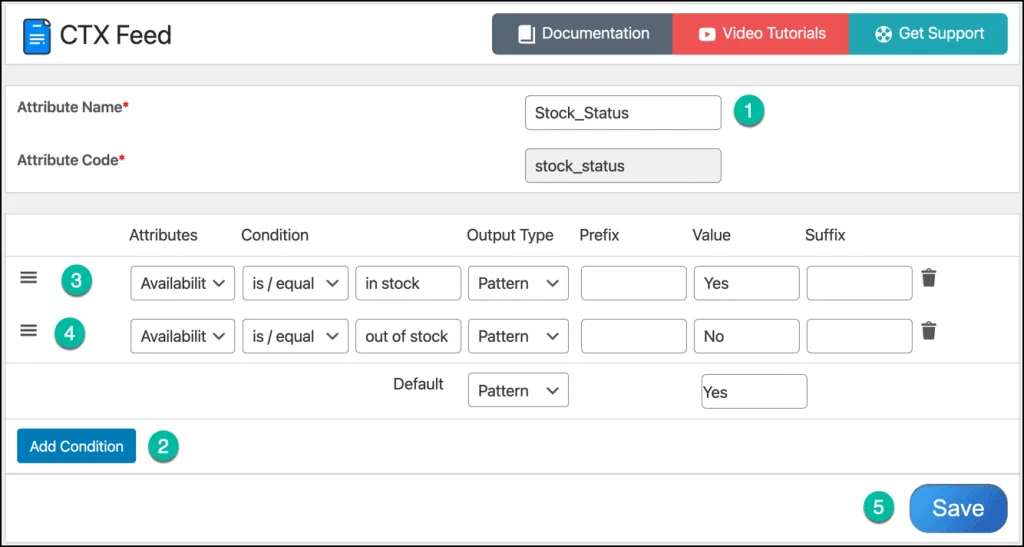 CTX Feed dynamic attribute