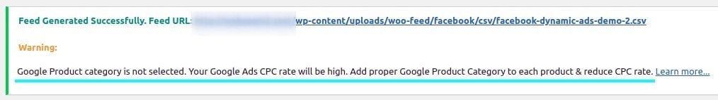 Warnings to optimize your WooCommerce Product Feed