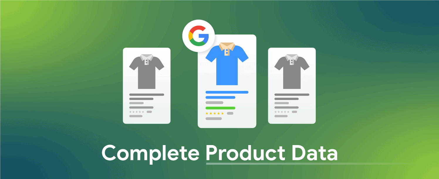 Dados completos do produto para melhor classificação no Google Shopping