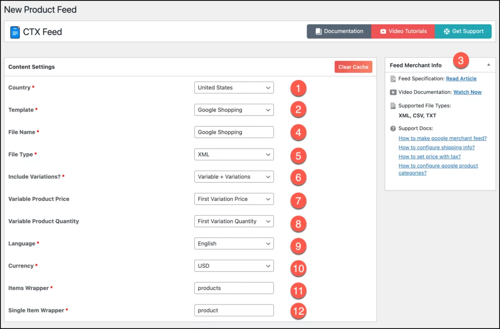 Step-By-Step guidance to create product feed using CTX Feed Pro