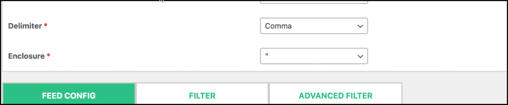 Delimiter example