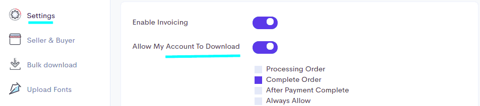 Allow invoice downloading for your customers