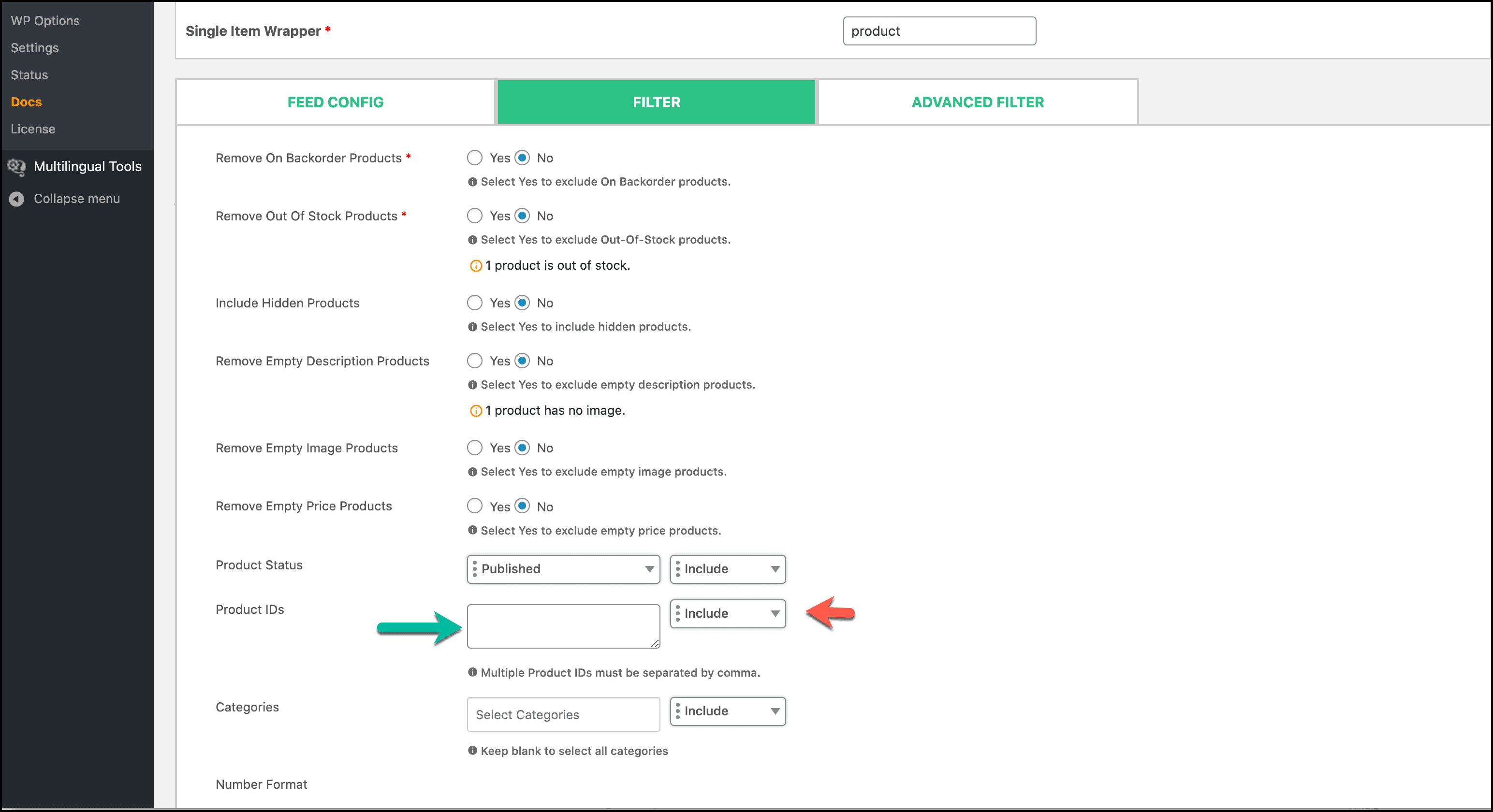 CTX Feed Filter - WooCommerce Google Shopping