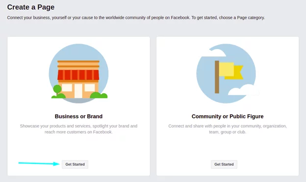 Choose your facebook page objective - Facebook Catalog Ads