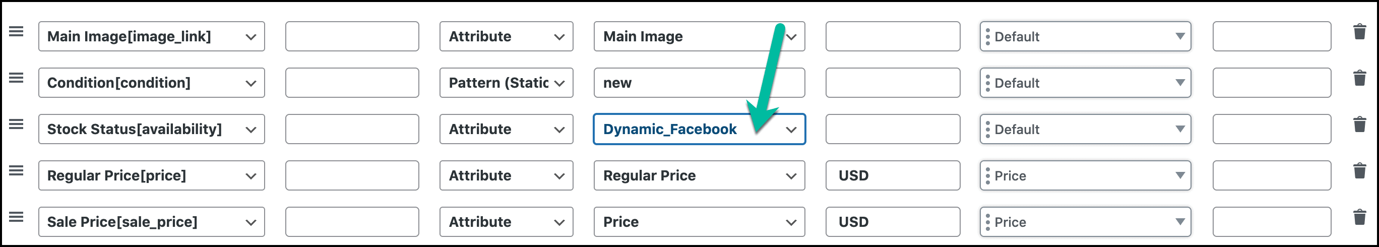 Dynamic attribute value in Feed Config