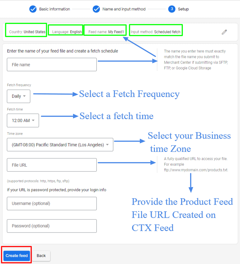 Finalizing the WooCommerce google merchant Feed Setup 