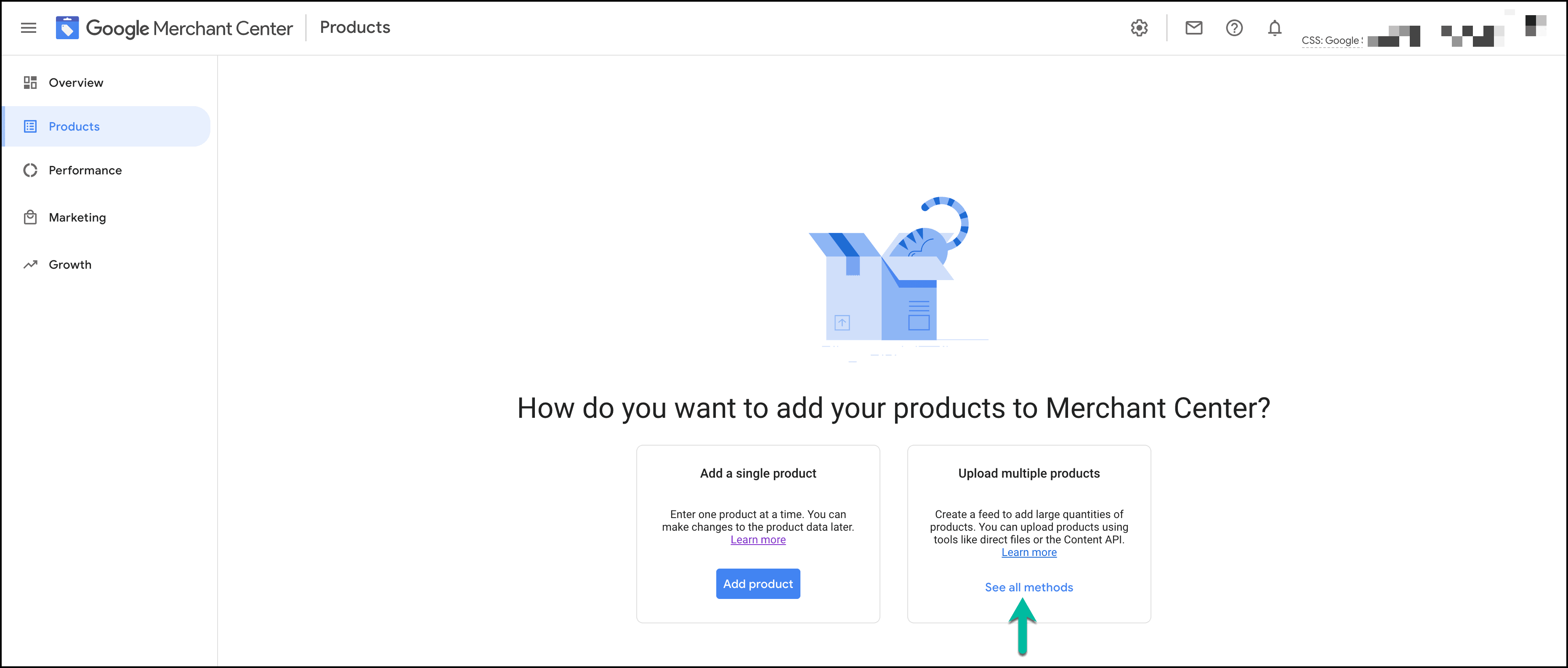 Google Merchant single or multiple uploading 