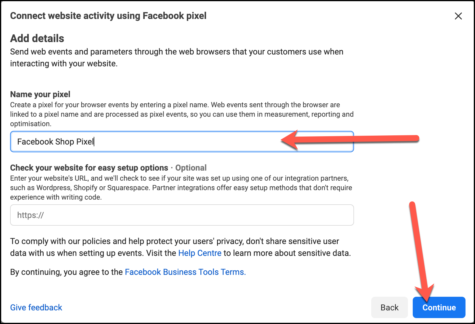 Naming the Facebook Pixel