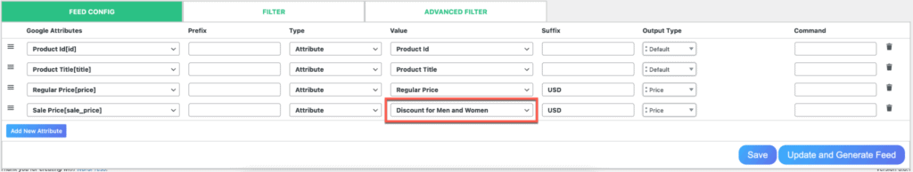 create dynamic discount prices based on product title