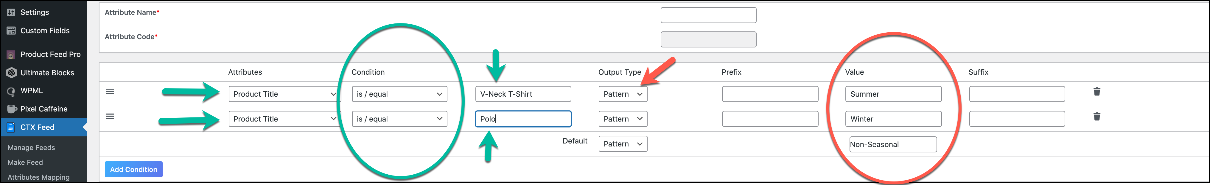 CTX Feed Dynamic Attributes