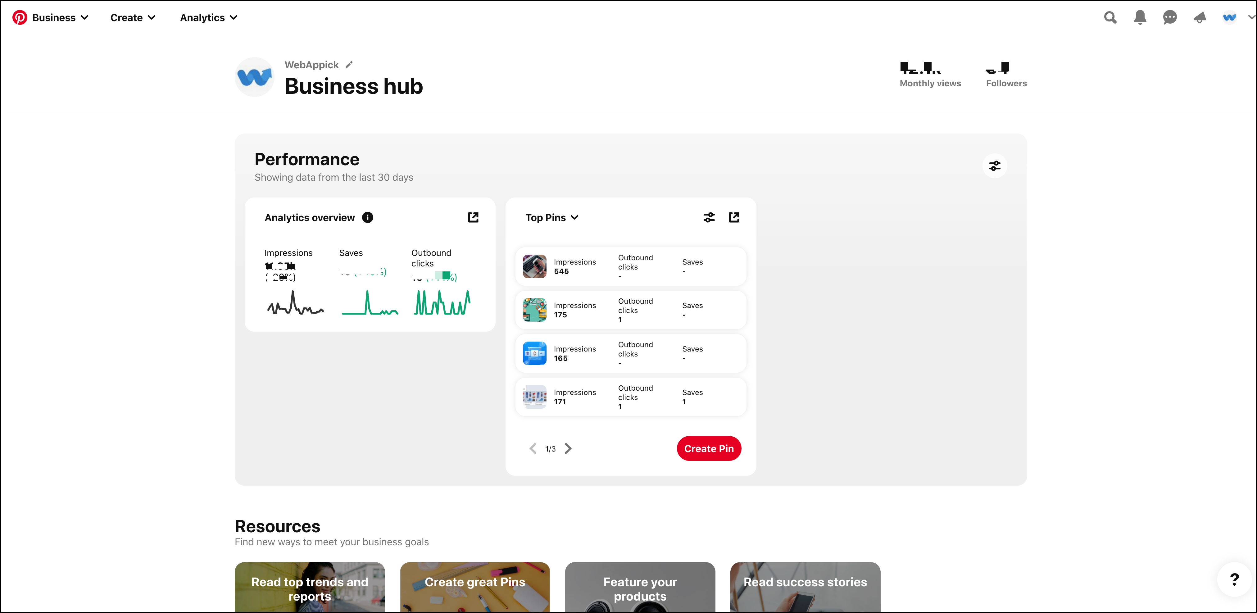 Pinterest Business hub - Pinterest for WooCommerce