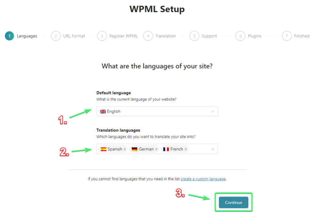 Choosing your website’s languages