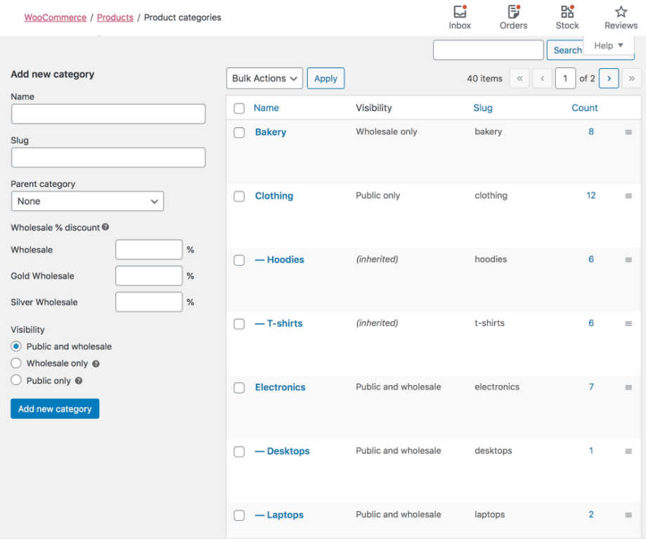 How to create wholesale only categories with WooCommerce wholesale pro