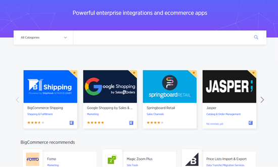 BigCommerce Addons and Integrations