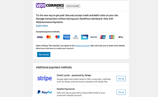 Payment Method of WooCommerce
