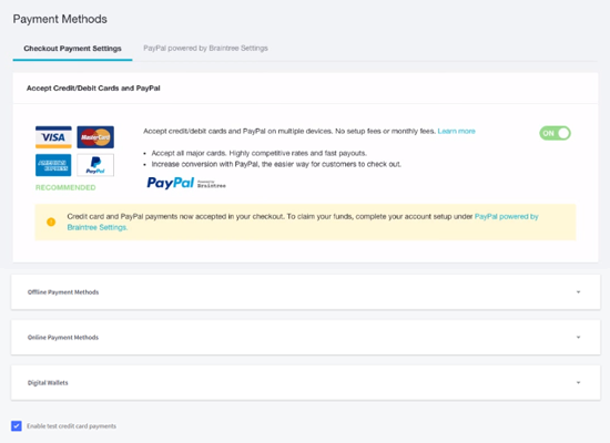 Payment Options in BigCommerce - WooCommerce vs. BigCommerce