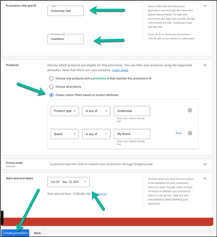 Percentage off discounted Same Quantity title and id