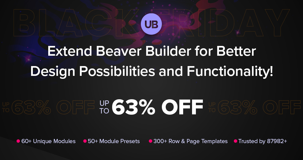 Ultimate Addons for Beaver Builder black friday deals