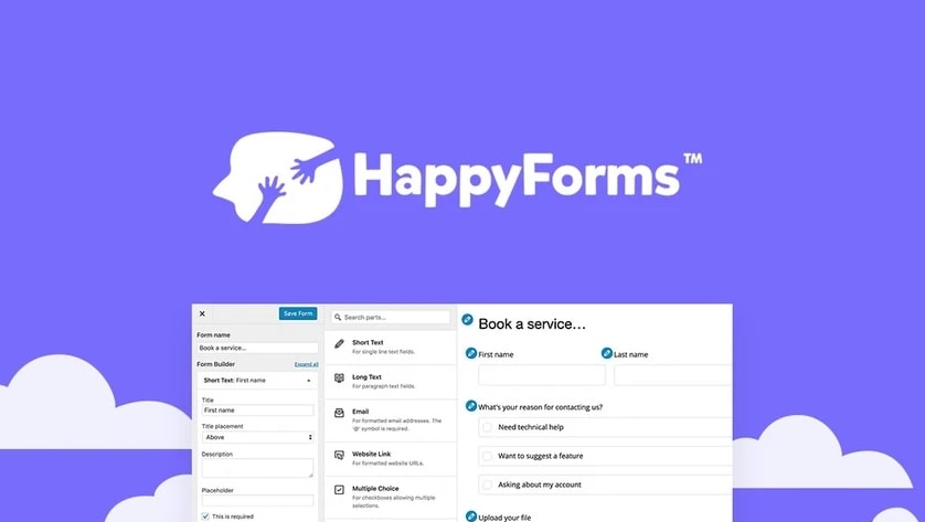 Happy forms plugin for WordPress