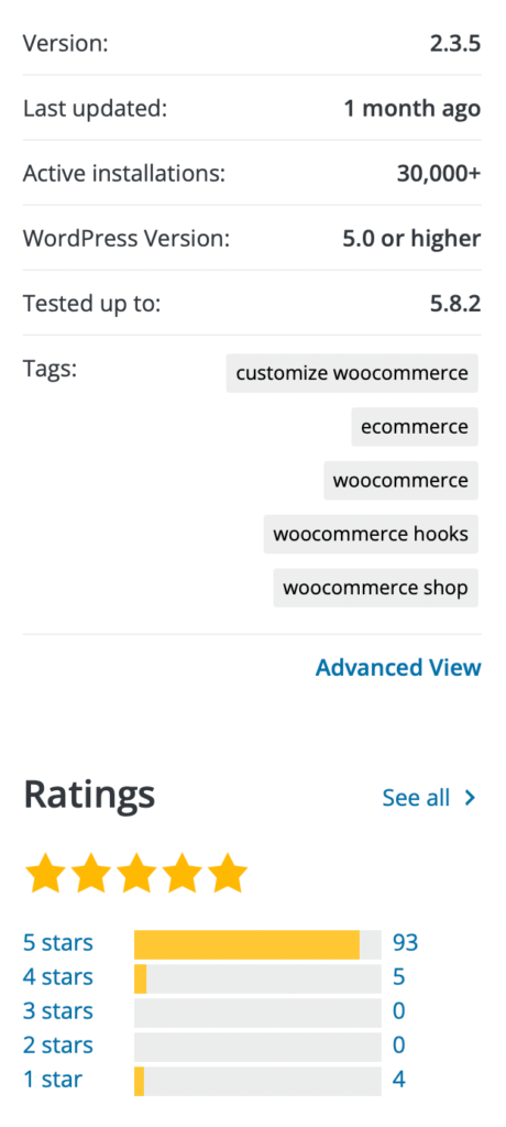 StoreCustomizer Rating