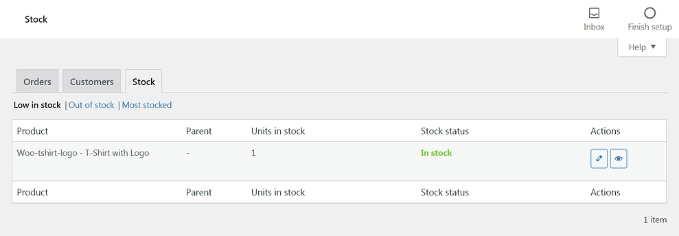 WooCommerce Stock Status Settings