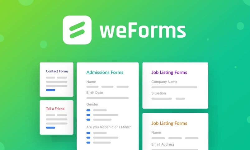 weforms WordPress plugin