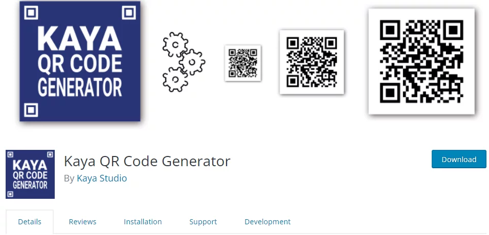 Preview of Kaya QR code generator plugin by Kaya Studio