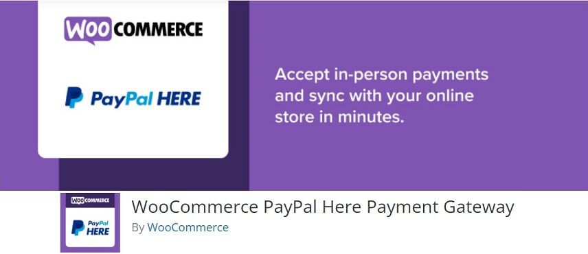 WooCommerce paypal here banner