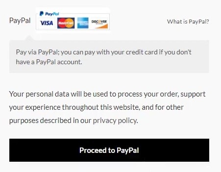 paypal checkout button