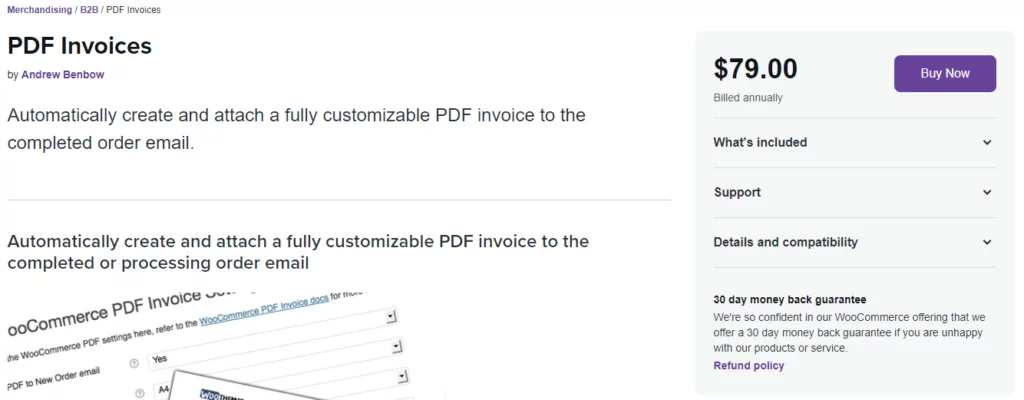 pdf invoices plugin y andrew benbow