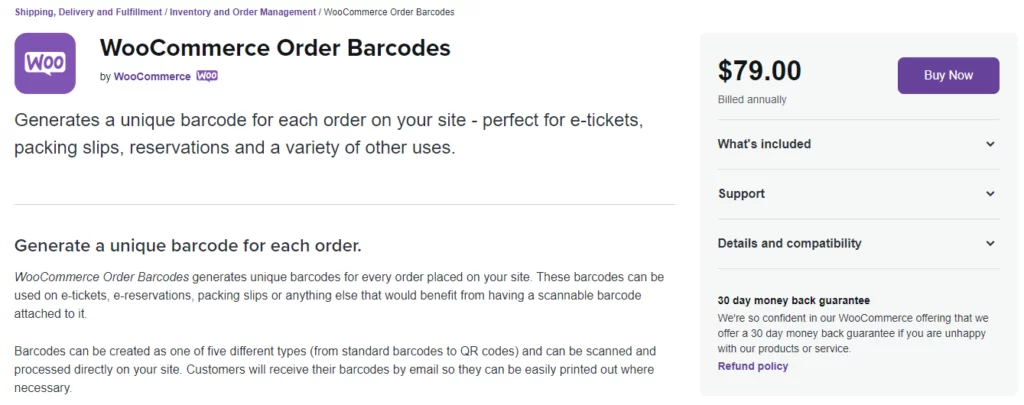 woocommerce order barcodes plugin by WooCommerce