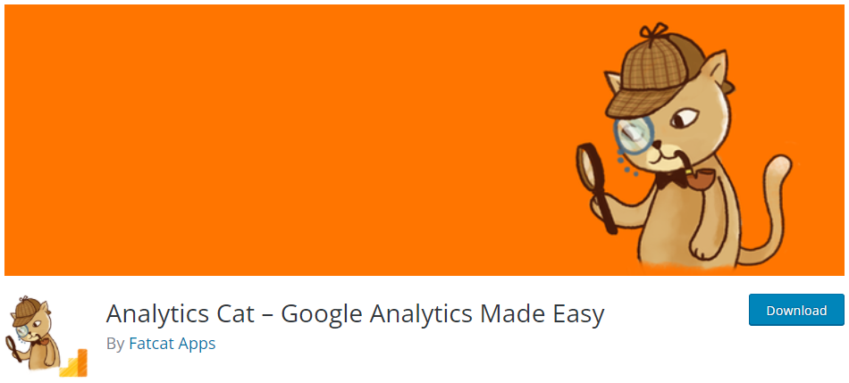 Analytics Cat google Analytics made easy plugin