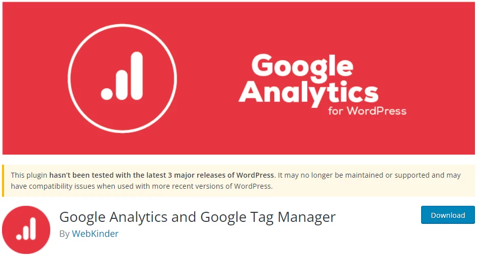 Google Analytics and Google Tag Manager WordPress plugin