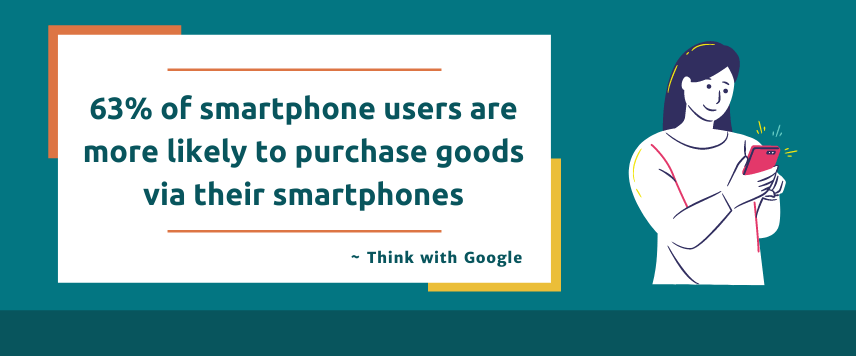 Smartphone users to purchase goods