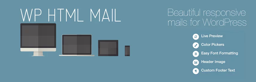 WP HTML Mail email customizer banner
