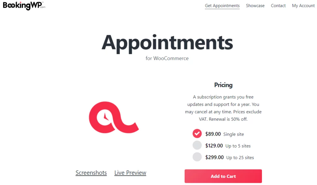 WooCommerce Appointments by BizzThemes