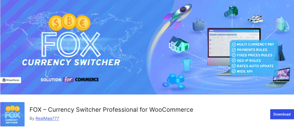 13 Best WooCommerce Multi-Currency Plugins in 2026 (Free vs. Paid Compared) FOX – Currency Switcher Professional for WooCommerce