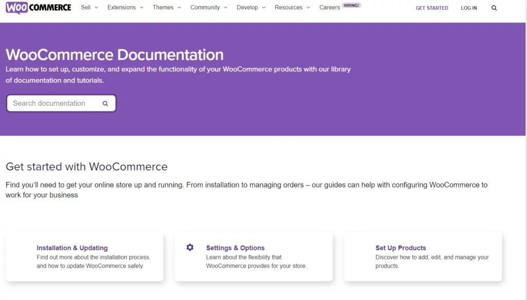 WooCommerce official documentation