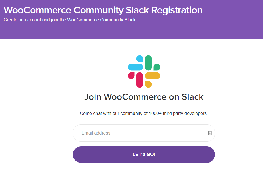 WooCommerce slack community