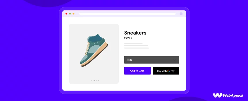 Click on Google Pay Button - Google Pay for WooCommerce