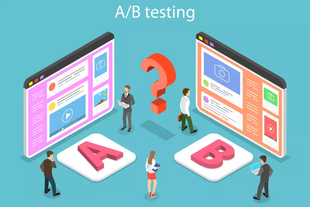 A or B testing example