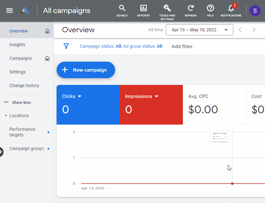 Adding negative keywords to Google ads campaign