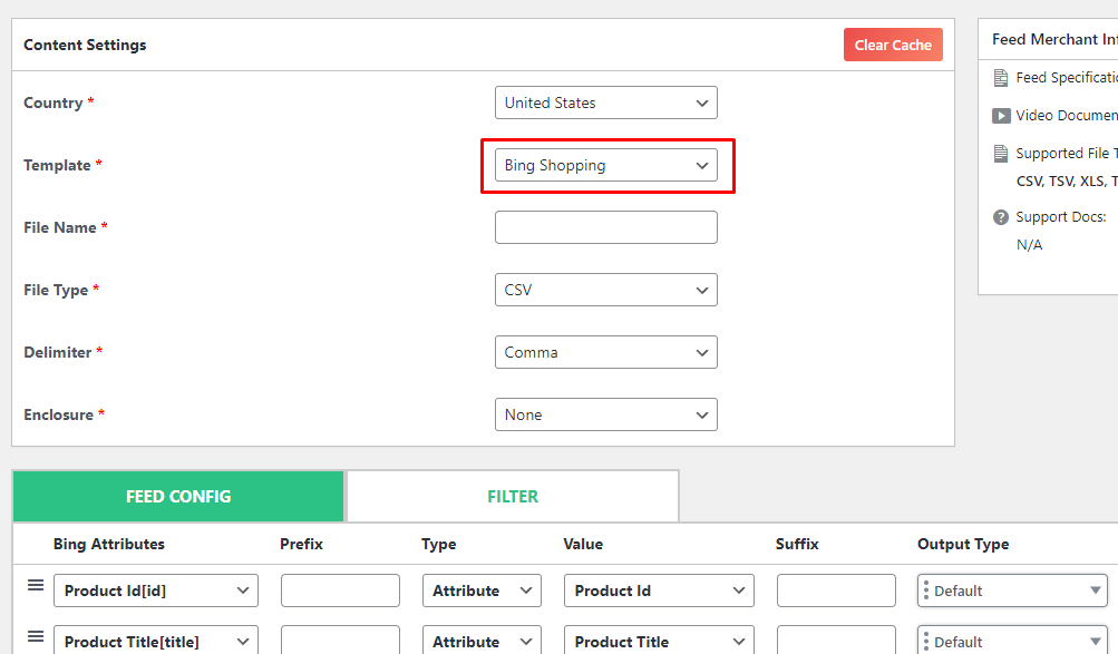 ctx feed creation